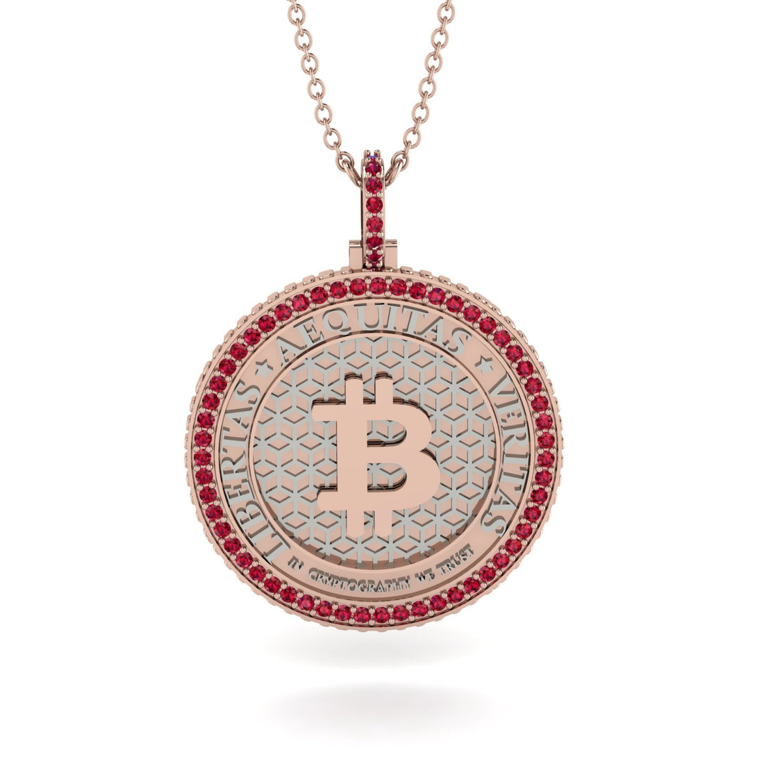 Bitcoin Ruby Necklace - Cooper No. 35