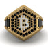 Bitcoin Black Diamond Signet Ring - Axel No. 25 image 2