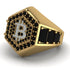 Bitcoin Black Diamond Signet Ring - Axel No. 25 image 3