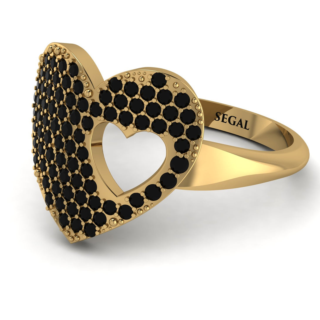 Black Diamond Heart With Missing Piece - Camille No. 7