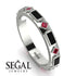 Black Diamond Baguette & Princess Eternity Band - Andrea No. 42 image 2