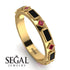 Black Diamond Baguette & Princess Eternity Band - Andrea No. 40 image 2