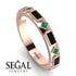 Black Diamond Baguette & Princess Eternity Band - Andrea No. 35 image 2