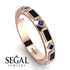 Black Diamond Baguette & Princess Eternity Band - Andrea No. 44 image 2