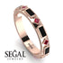 Black Diamond Baguette & Princess Eternity Band - Andrea No. 41 image 2