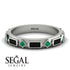 Black Diamond Baguette & Princess Eternity Band - Andrea No. 36 image 10