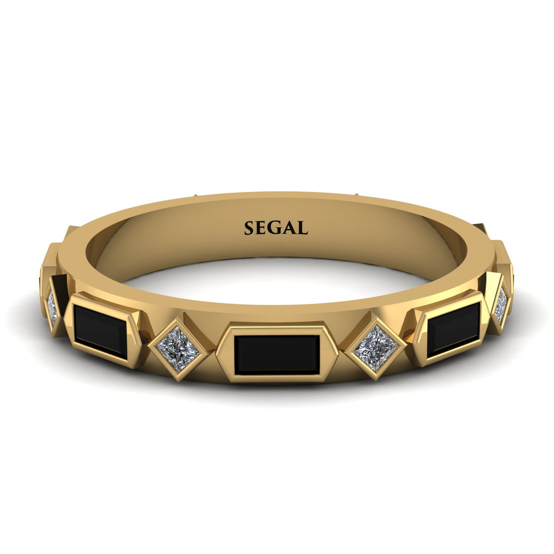 Black Diamond Baguette & Princess Eternity Band - Andrea No. 31