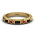 Black Diamond Baguette & Princess Eternity Band - Andrea No. 40 image 1