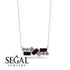 Black Diamond Baguette Necklace Mix - Kinley No. 32 image 8