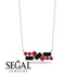 Black Diamond Baguette Necklace Mix - Kinley No. 41 image 8