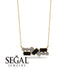 Black Diamond Baguette Necklace Mix - Kinley No. 31 image 8
