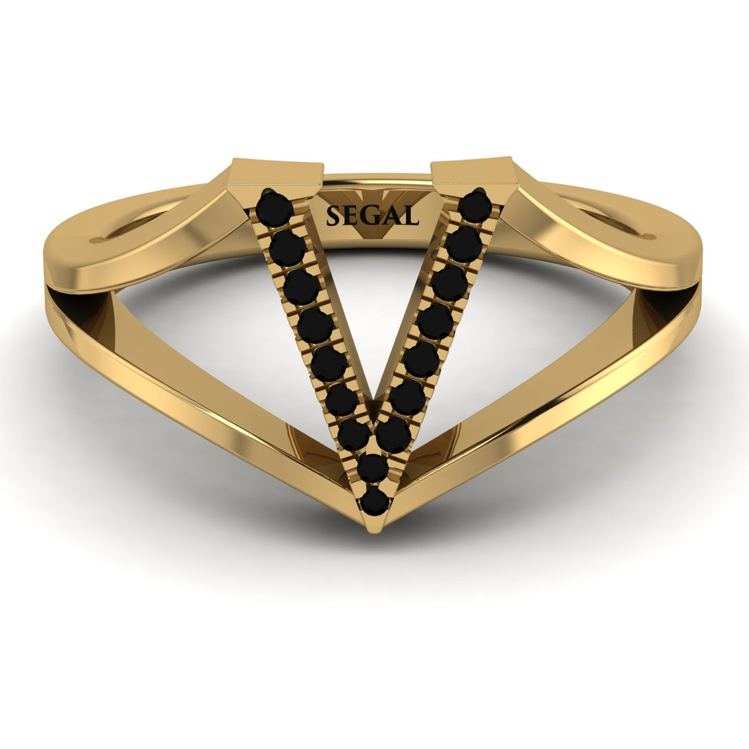 Black Diamond Initial V Ring