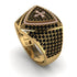 Black Diamond Men Signet Ring - Roger No. 22 image 1