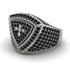 Black Diamond Men Signet Ring - Roger No. 27 image 3