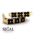 Black Diamond Minimalist Earrings - Elliot No. 7 image 5