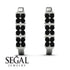 Black Diamond Minimalist Earrings - Elliot No. 9 image 2