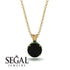 Black Diamond Necklace With Hidden Halo - Adaline No. 22 image 9