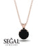 Black Diamond Necklace With Hidden Halo - Adaline No. 38 image 9