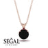 Black Diamond Necklace With Hidden Halo - Adaline No. 53 image 9