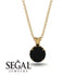 Black Diamond Necklace With Hidden Halo - Adaline No. 37 image 9