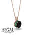 Black Diamond Necklace With Hidden Halo - Adaline No. 23 image 2