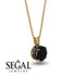 Black Diamond Necklace With Hidden Halo - Adaline No. 67 image 2