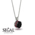 Black Diamond Necklace With Hidden Halo - Adaline No. 54 image 2