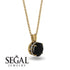 Black Diamond Necklace With Hidden Halo - Adaline No. 7 image 2