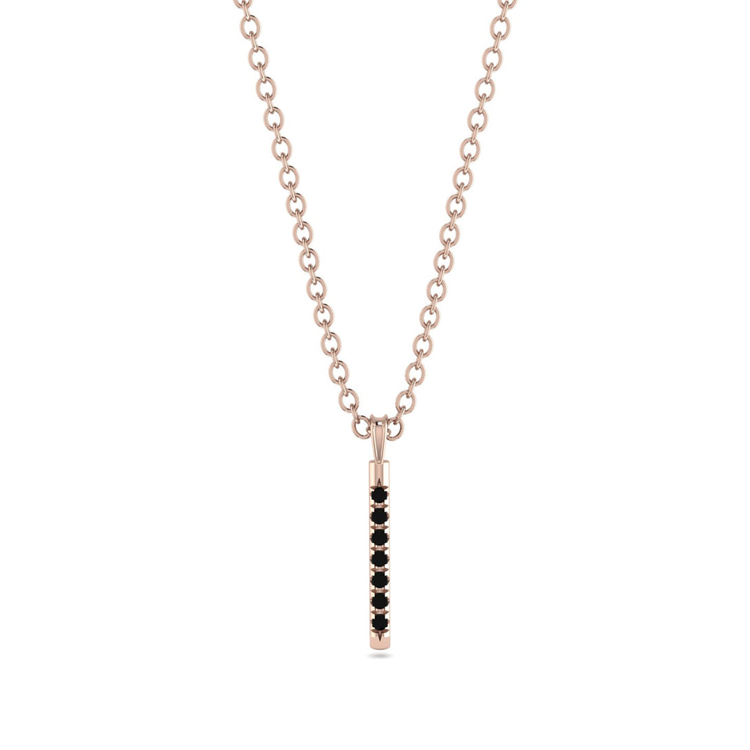 Black Diamond Stick Pendant - Kate No. 8