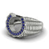 Sapphire Men Horseshoe Luck Ring - Gerald No. 15 image 3