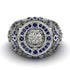 Sapphire Royal Lion Men Signet Ring - Terry No. 15 image 8