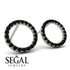 Circle Stud Black Diamond Earring - Lucille No. 9 image 3