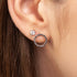 Circle Stud Black Diamond Earring - Lucille No. 9 image 7