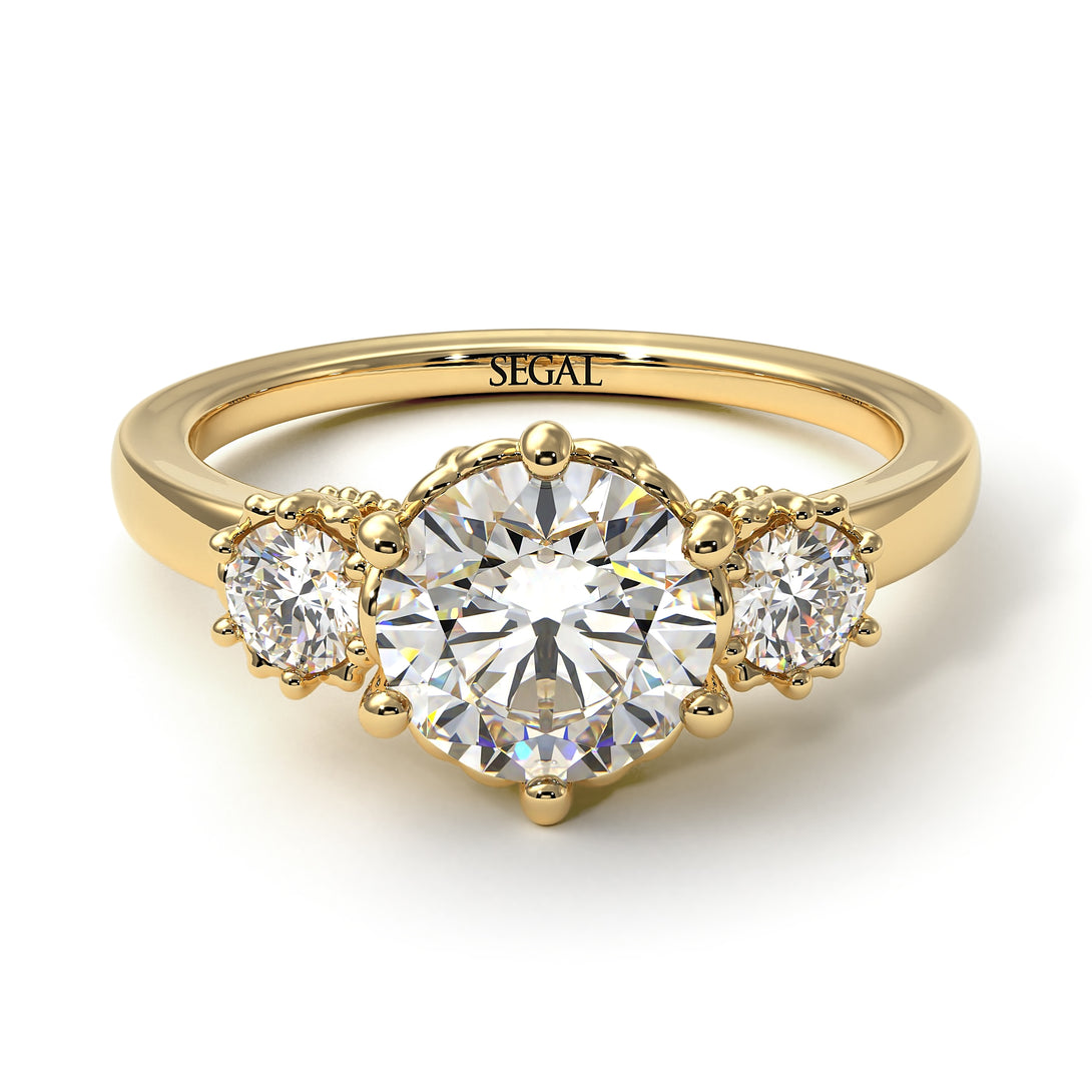 Classic 3 Stone Diamond Engagement Ring - Sofia No. 1