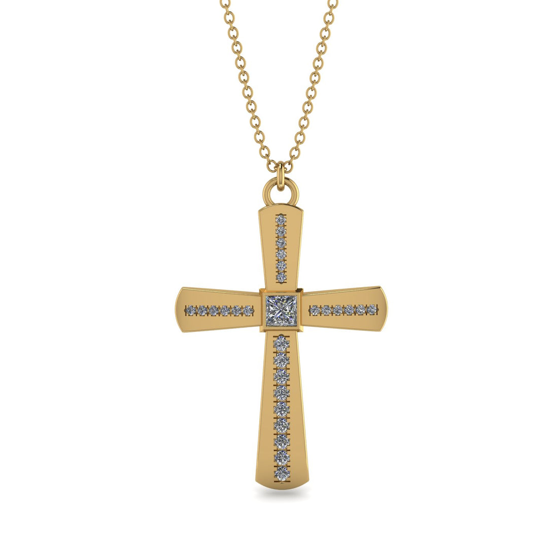 Classic Minimalist Diamond Cross - Miles No. 1