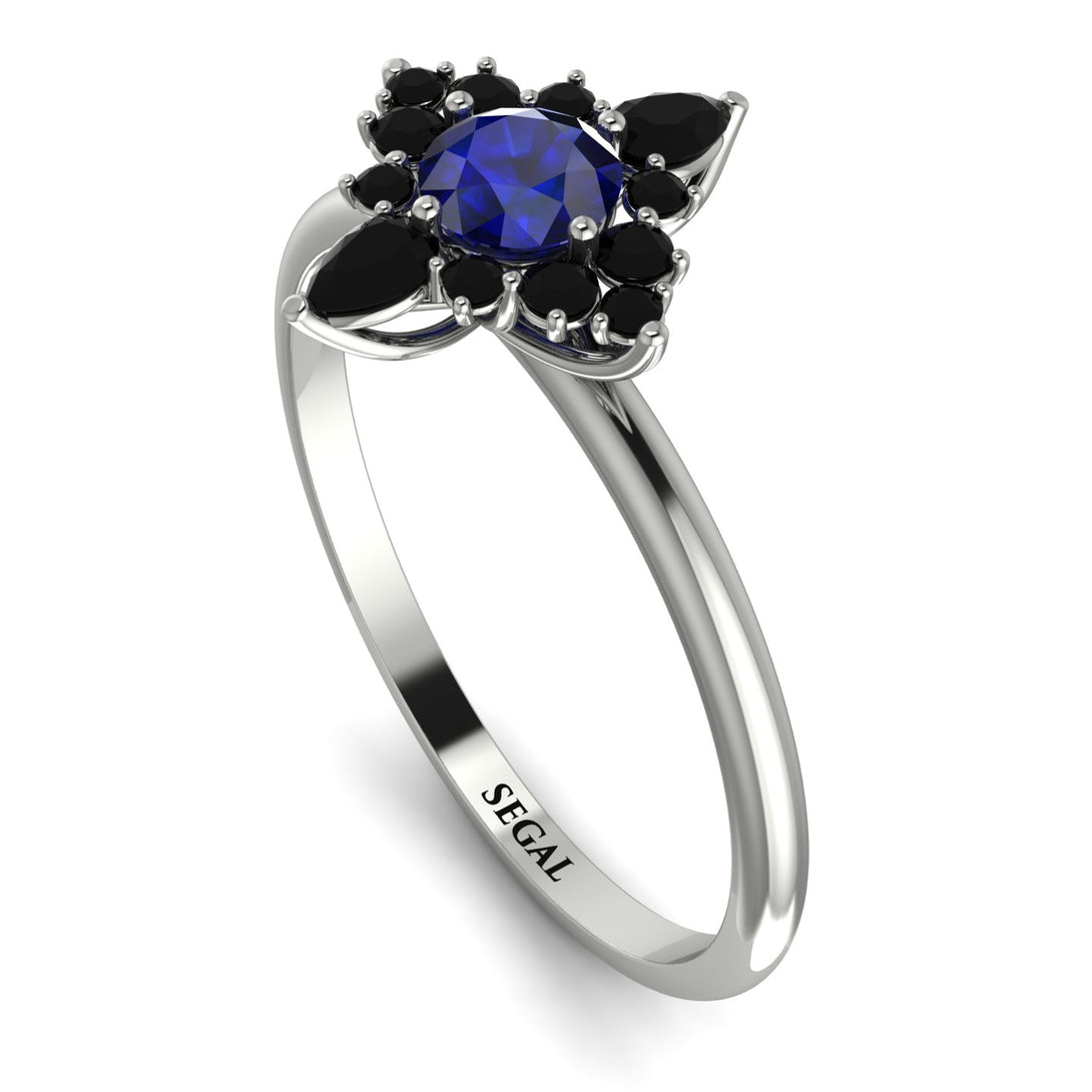 Compass Sapphire Engagement Ring - Rose No. 45
