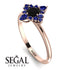 Compass Black Diamond Engagement Ring - Rose No. 68 image 10