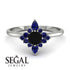 Compass Black Diamond Engagement Ring - Rose No. 69 image 2
