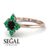 Compass Black Diamond Engagement Ring - Rose No. 23 image 3
