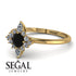 Compass Black Diamond Engagement Ring - Rose No. 7 image 3