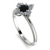 Compass Black Diamond Engagement Ring - Rose No. 9 image 1