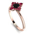Compass Black Diamond Engagement Ring - Rose No. 53 image 1