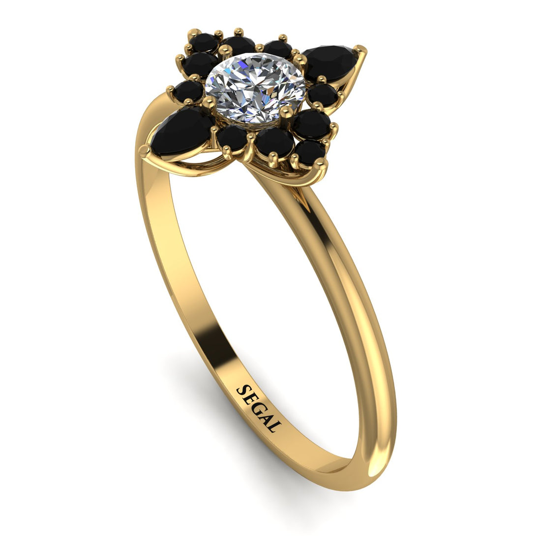 Compass Diamond Engagement Ring - Rose No. 31