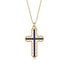 Sapphire Cross Inside Cross Necklace - Raphael No. 13 image 1