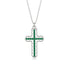 Emerald Cross Inside Cross Necklace - Raphael No. 6 image 1