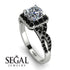 Cushion Cut Diamond Milgrain Engagement Ring - Adelyn No. 33 image 10