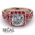Cushion Cut Diamond Milgrain Engagement Ring - Adelyn No. 47 image 2