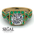 Cushion Cut Diamond Milgrain Engagement Ring - Adelyn No. 16 image 2