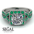 Cushion Cut Diamond Milgrain Engagement Ring - Adelyn No. 18 image 2