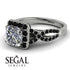 Cushion Cut Diamond Milgrain Engagement Ring - Adelyn No. 33 image 3